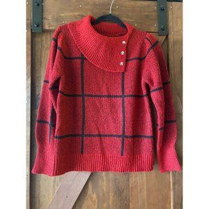 Adrienne Vittadini Red Sweater, NWT, Women’s Medium